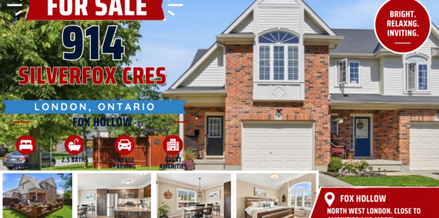 For Sale: 914 Silverfox Cres., London Ontario